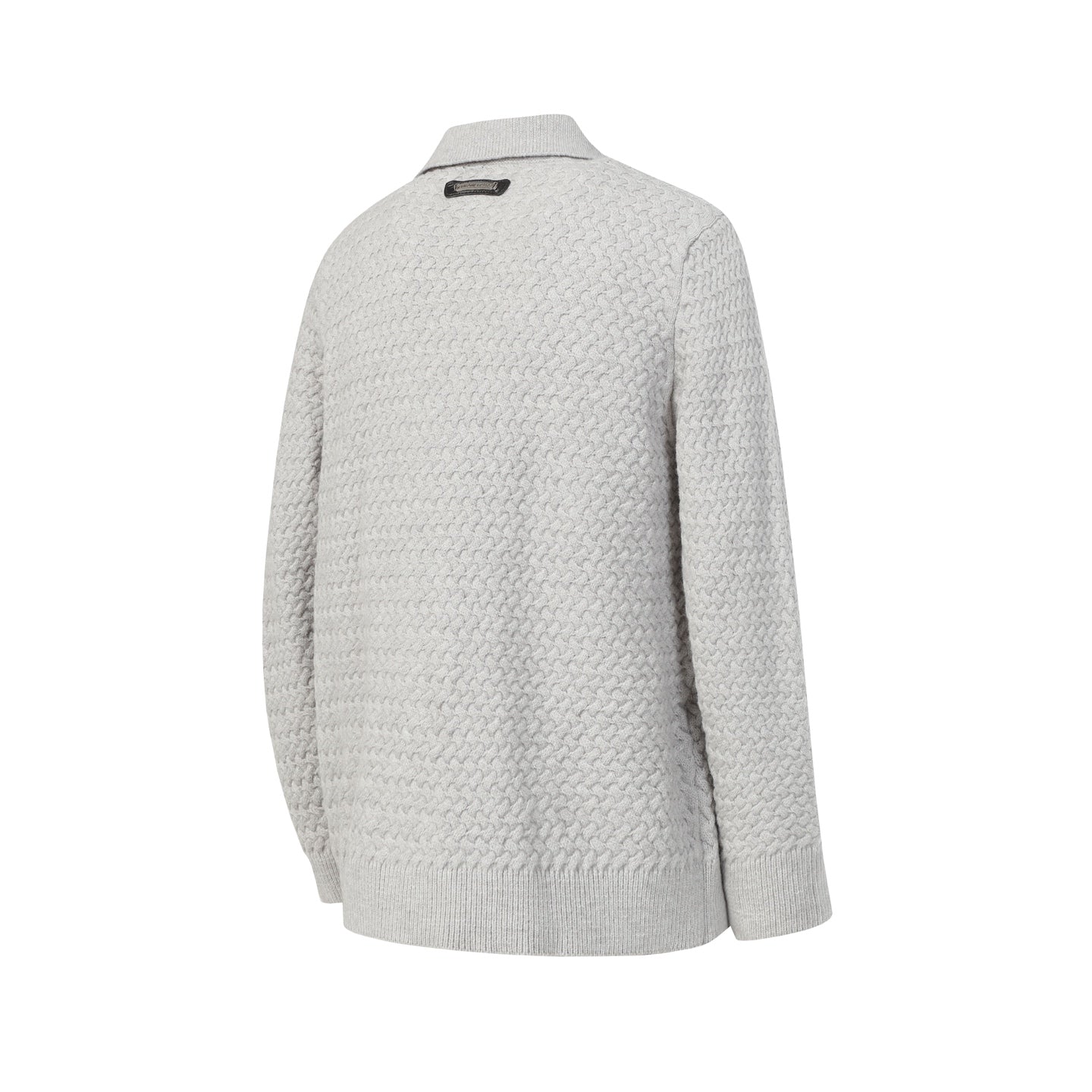 Gothic Cross Knit Cardigan - Black Grey Streetwear Jacket 904